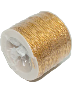 Cordón de Lurex dorado 0.5mm 100 mt