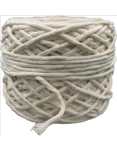 Algodón peinado 3mm macramé 100mts 350gr aprox Cuerda Cordón